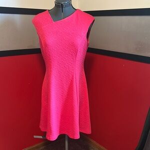 London Times Pink Asymmetrical A-Line Cocktail Dress